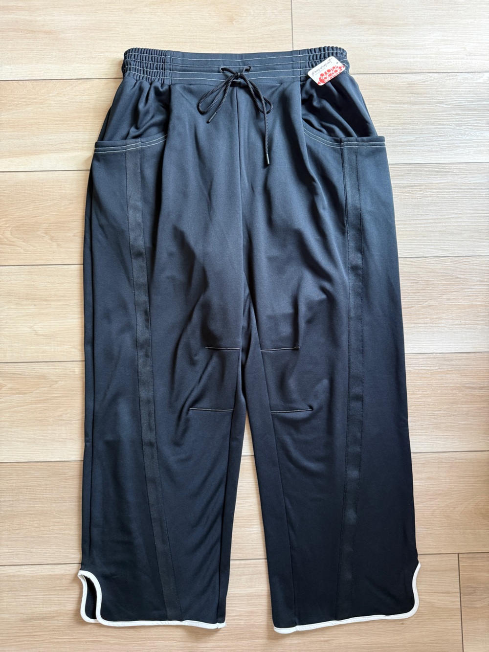 NWT Free People FP Movement Track Pants Black White XL